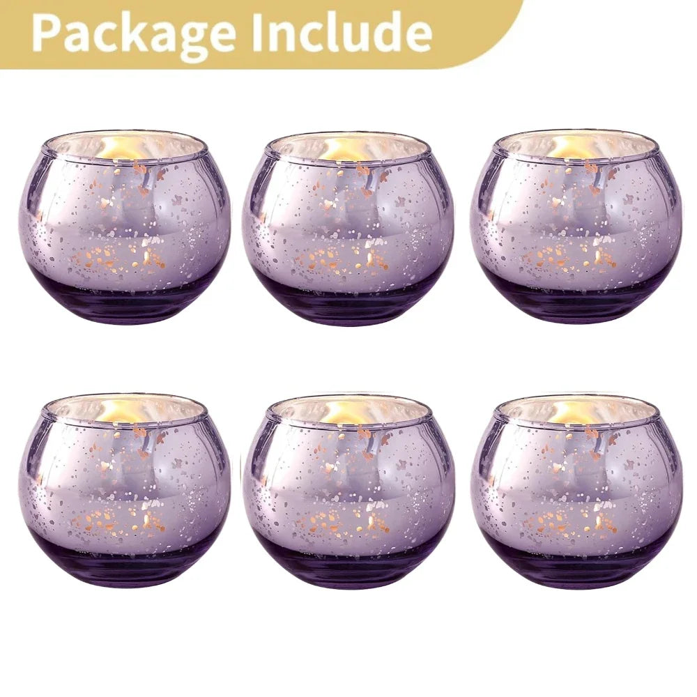 Mercury Glass Votive Candle Holders