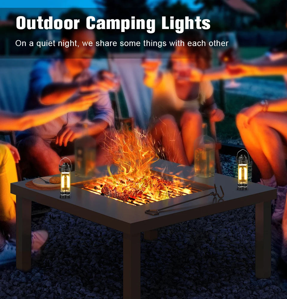 DOTWISE 3000mAH Camping Portable Retro Lantern Camping Lighthouse Tent
