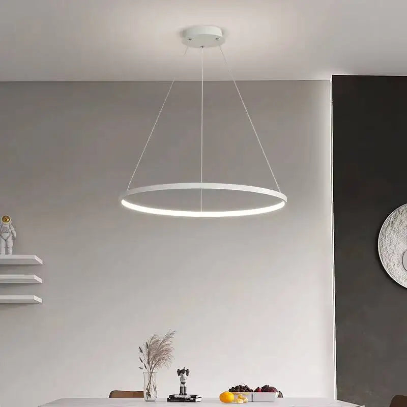 Nordic Aluminium Ring Chandelier