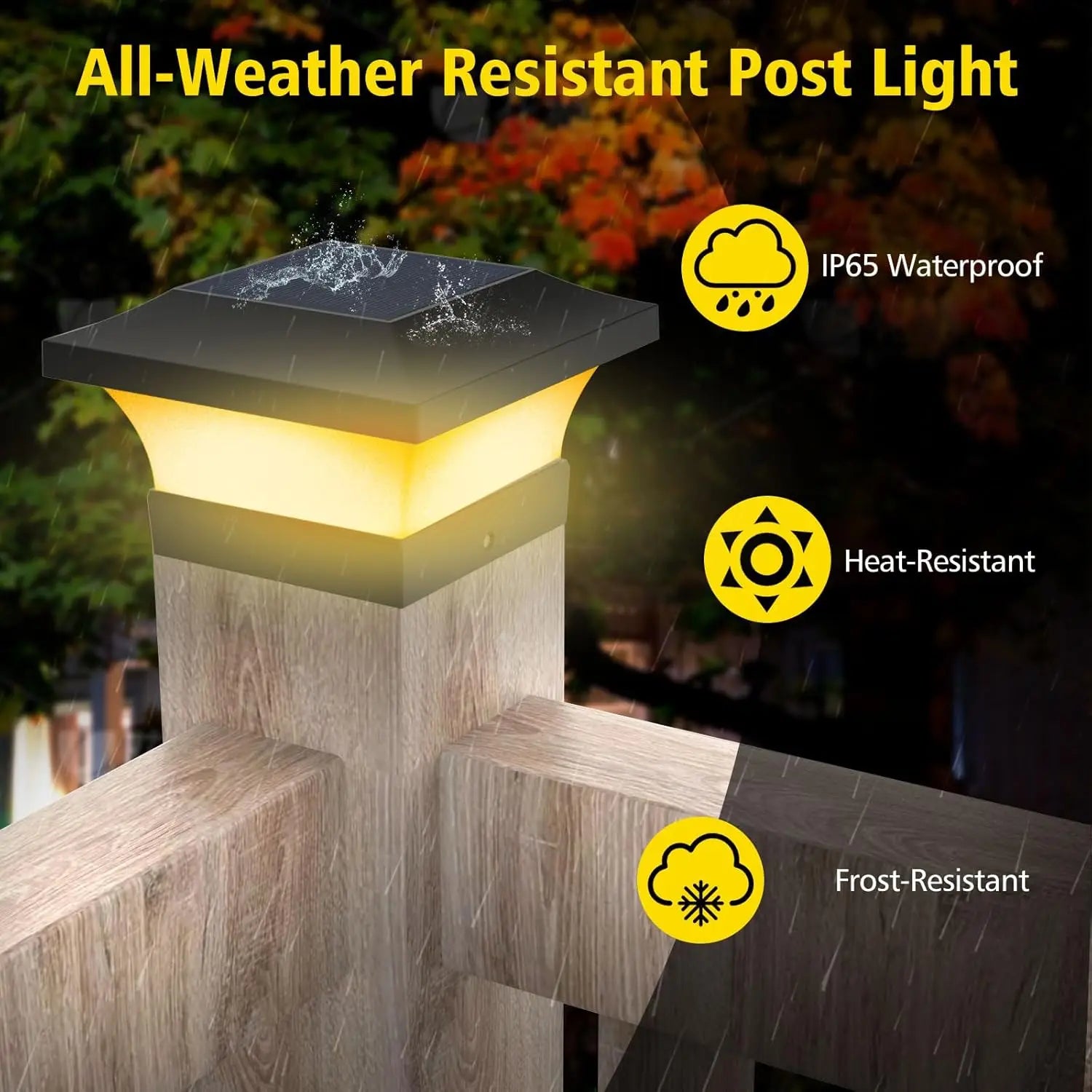 Solar Deck Post Cap Light