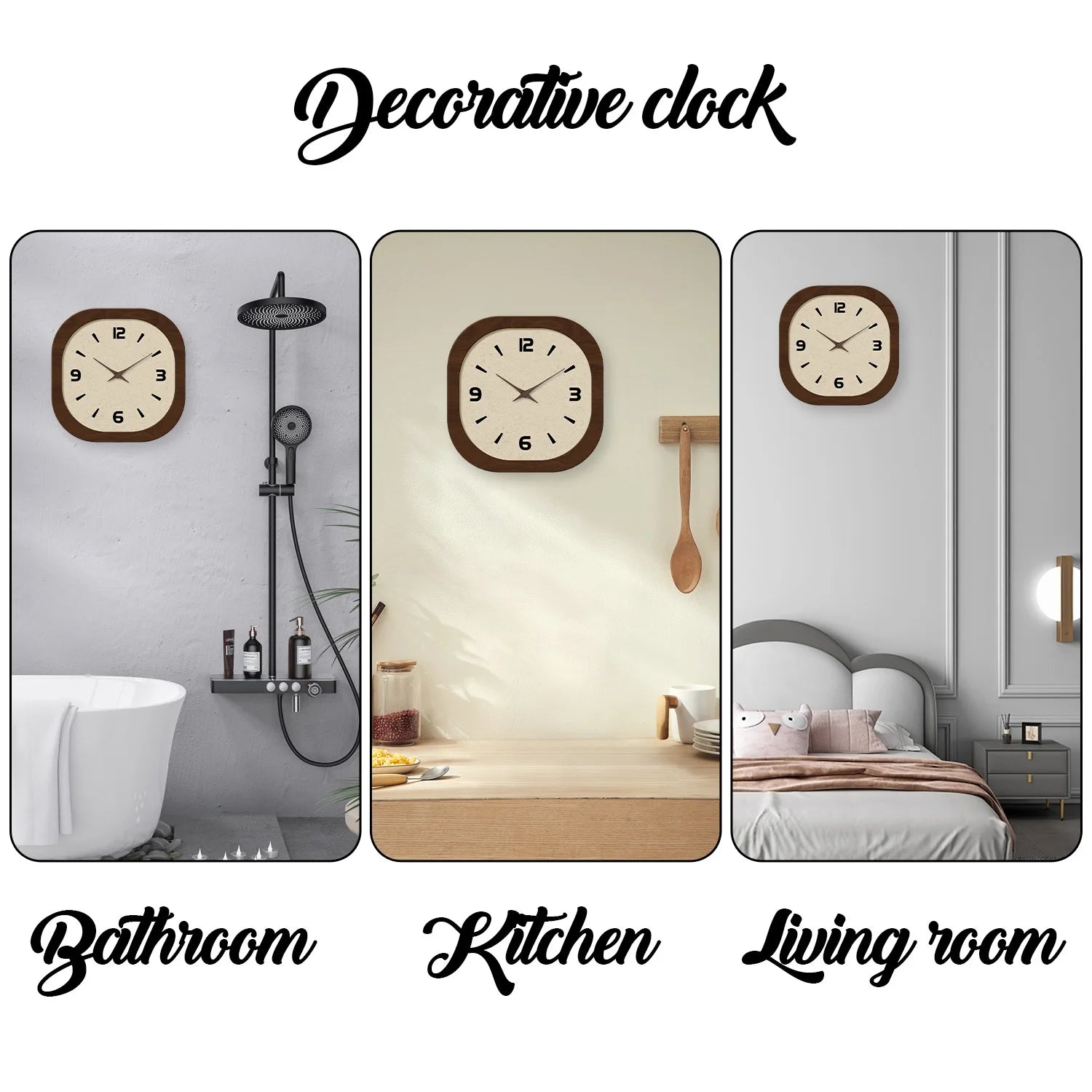 French Cream Crystal Porcelain Wall Clock