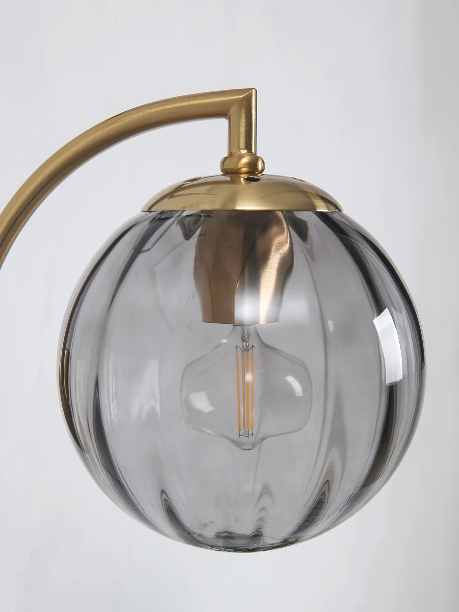 Glass Shade Bedside Wall Lamp