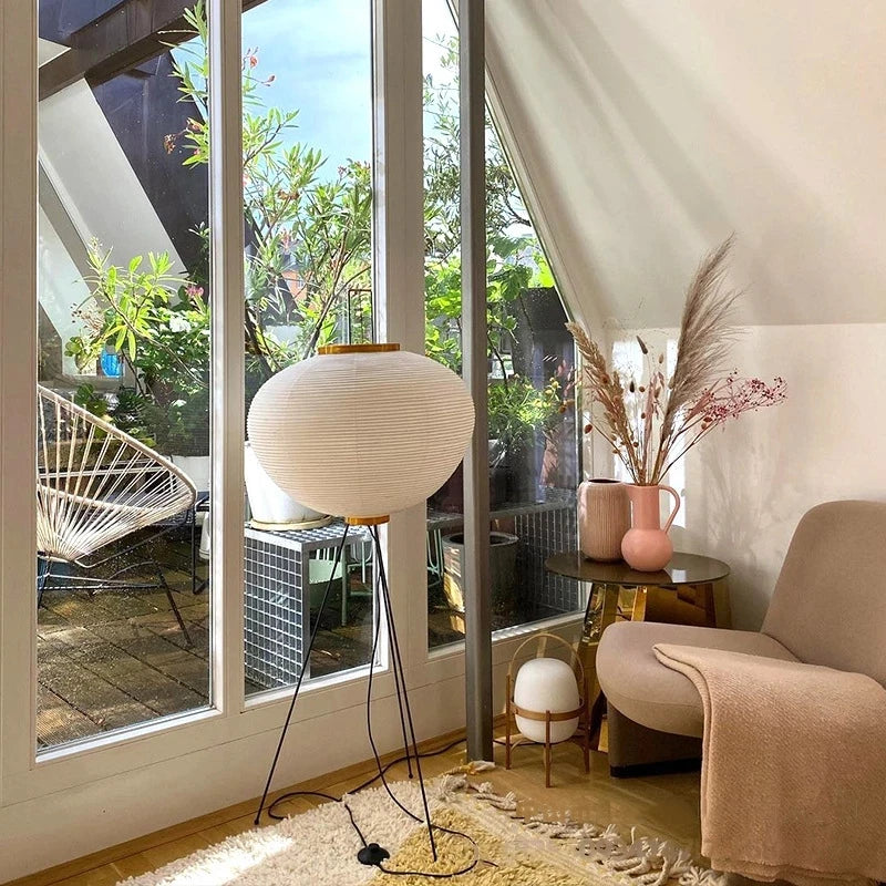 Japanese Xuan Paper Floor Lamp