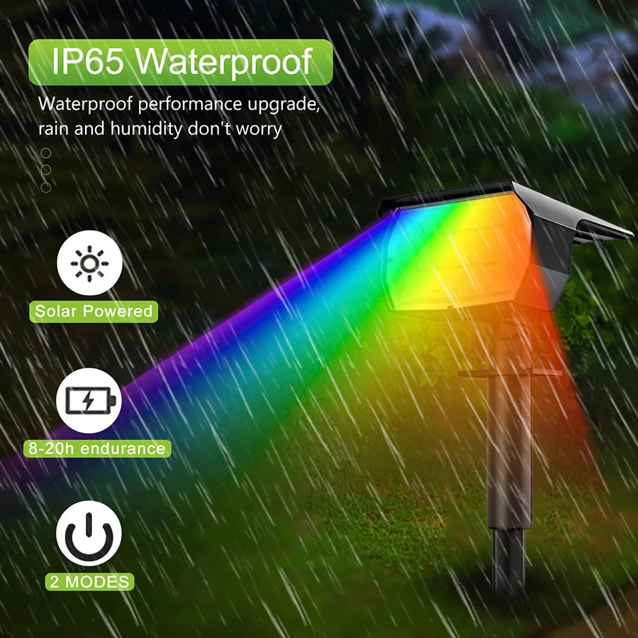 RGB Solar Landscape Spotlight 2 in 1