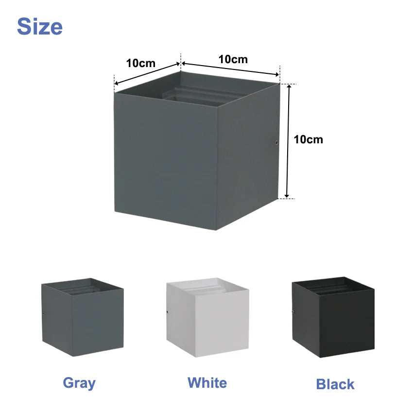 Cube Up And Down LED Wall Light