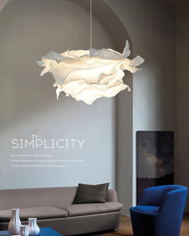 Minimalist Paper Pendant Chandelier