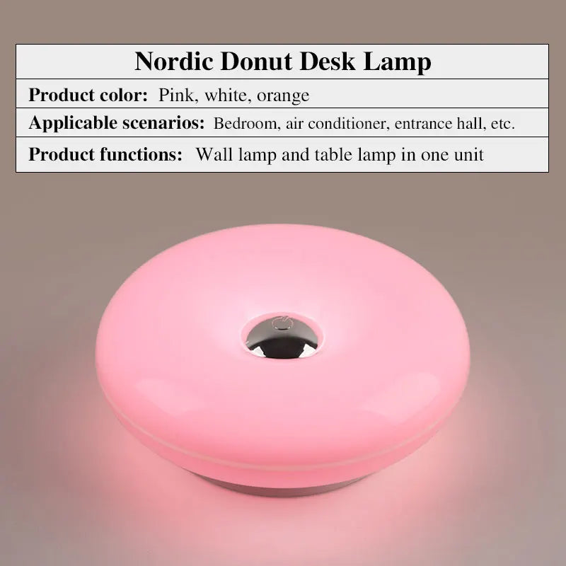 Donut Rechargeable Table And Wall Lamp