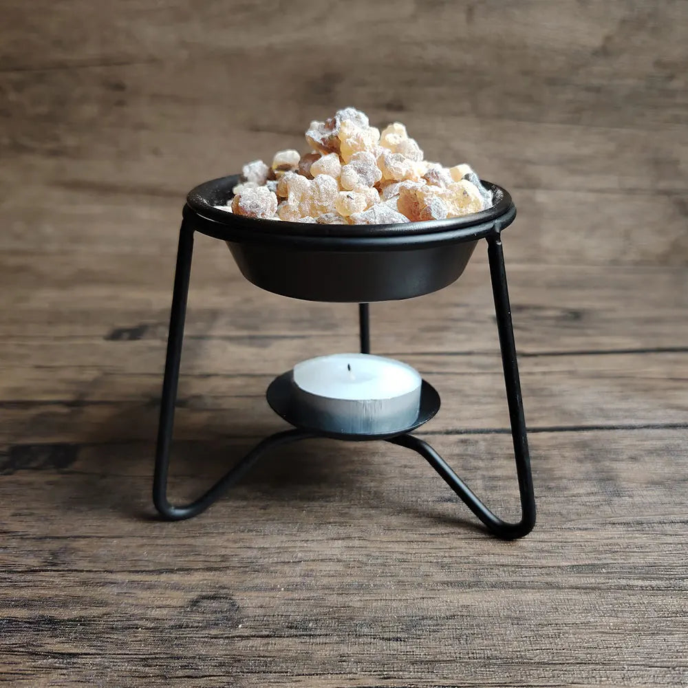 Resin Frankincense and Metal Censer Set
