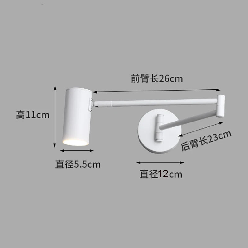 Telescopic Push Pull Wall Lamp