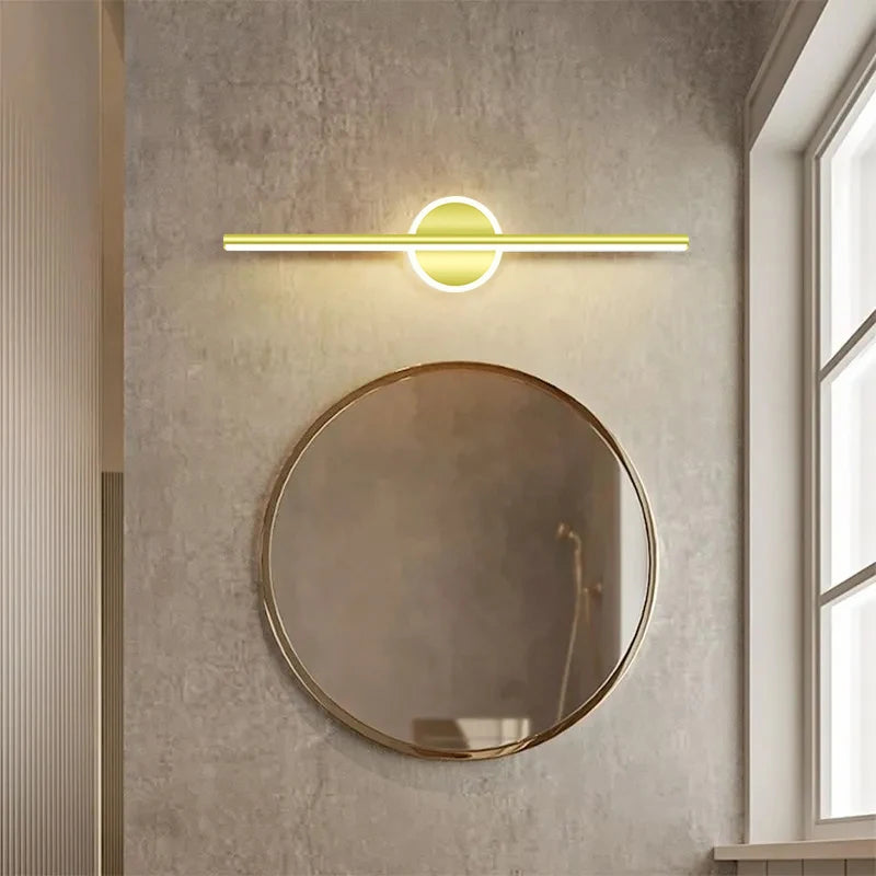 Black Gold Mirror Front Light