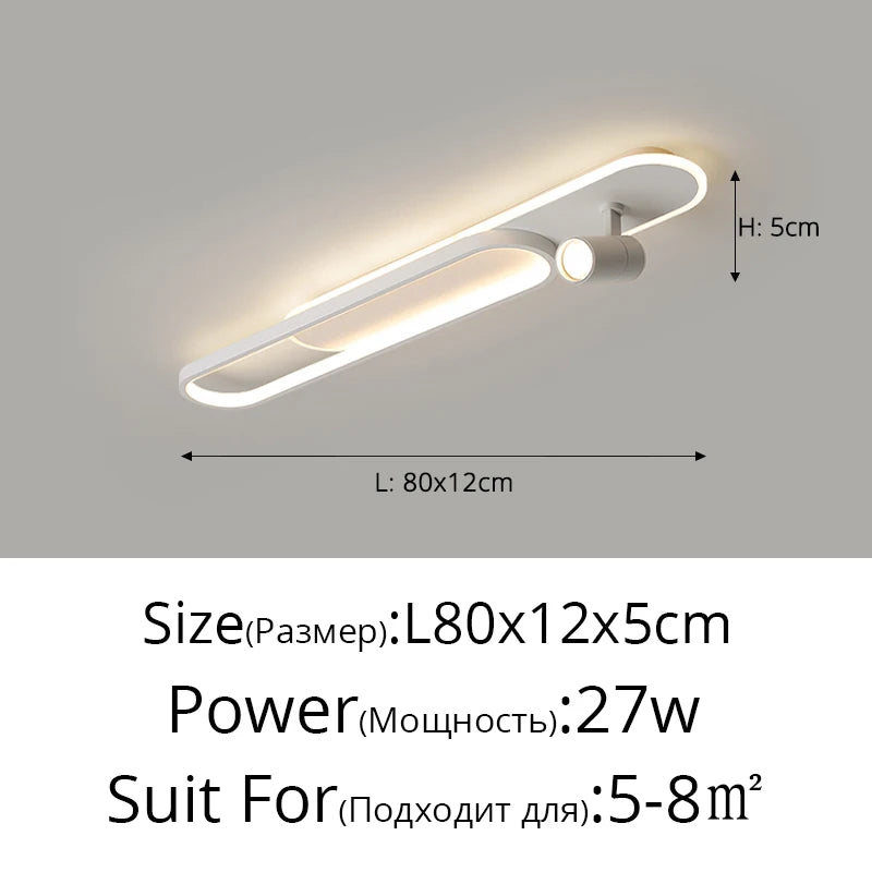 Ceiling Light with Adjustable Spotlights