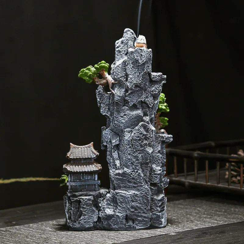 Micro Landscape Waterfall Backflow Incense Burner