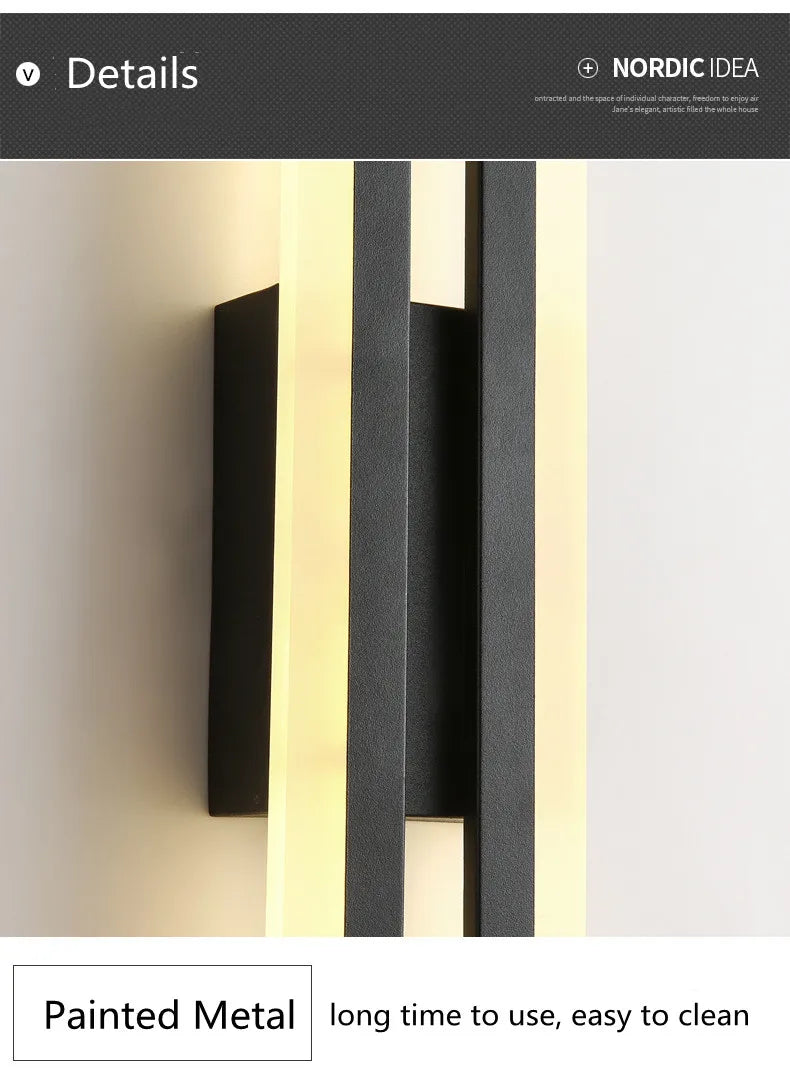 Copper Line Acrylic Wall Sconce