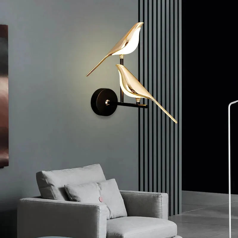 Magpie Bird Wall Lamp