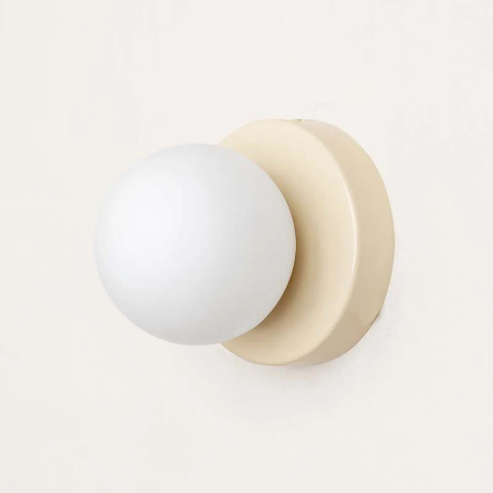 Nordic LED Glass Wall Lamp Minimalist G9 Base Orb Sconce