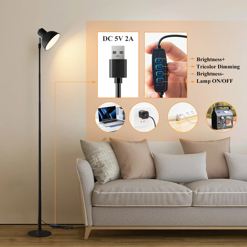 Telescopic Adjustable Floor Lamp