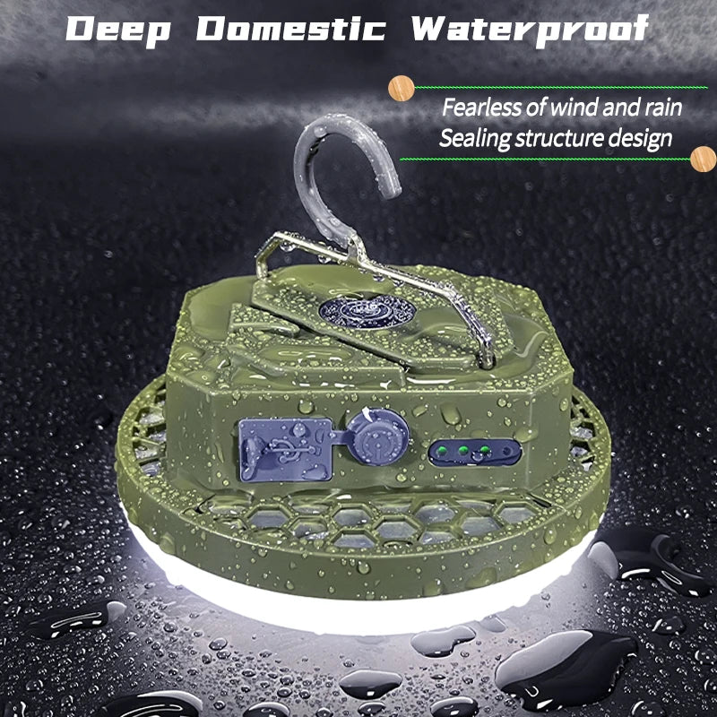 9900mAh Rechargeable Powerful Light Camping Lantern with Magnet Strong