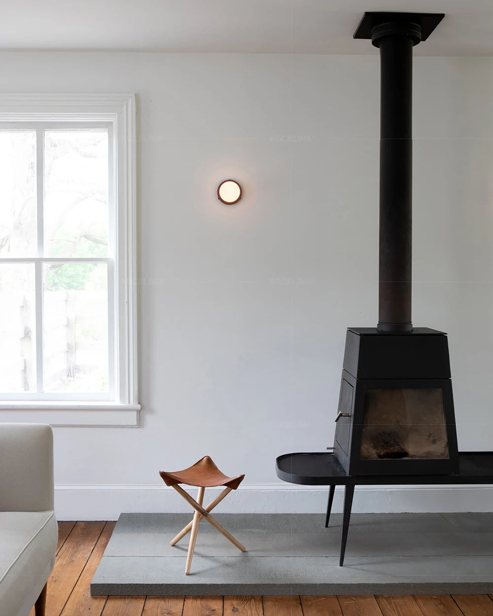 Nordic LED Glass Wall Lamp Minimalist G9 Base Orb Sconce