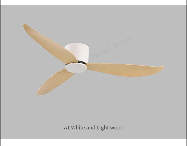 Low Profile White Ceiling Fan