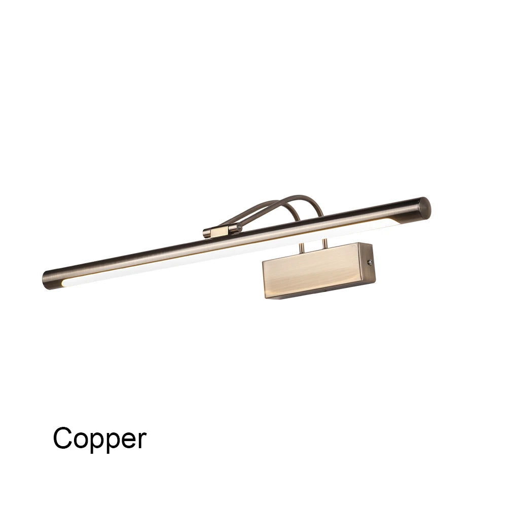 Led Bathroom Wall Light Black Copper AC85-265V Interior Wall Lamp