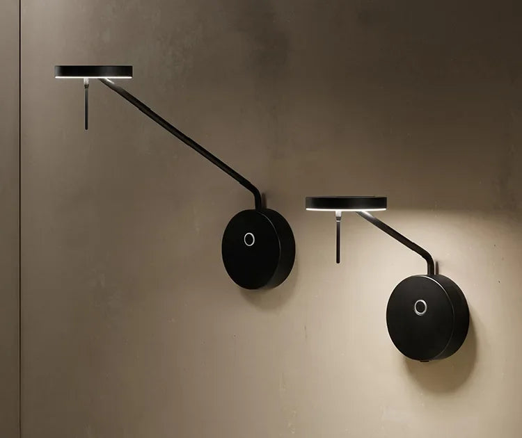 Designer Creative Long Pole Flexible Wall Lamp Black Wall Lamp with
