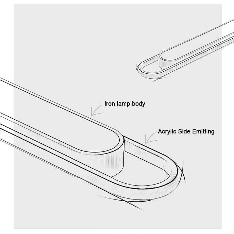 Rectangular LED Aisle Ceiling Light