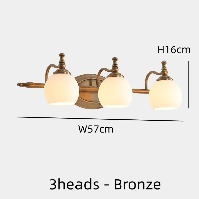 Vintage Bronze Vanity Wall Light