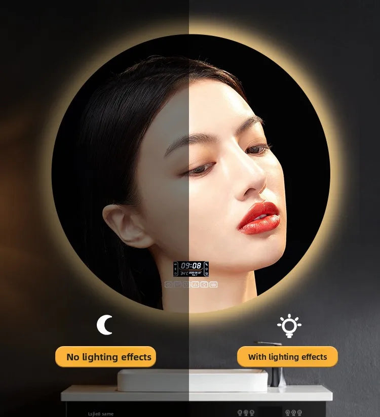 Smart Anti-Fog Round Vanity Mirror
