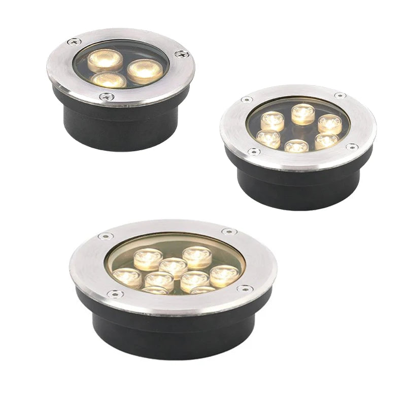 Round Recessed Garden Ground Light