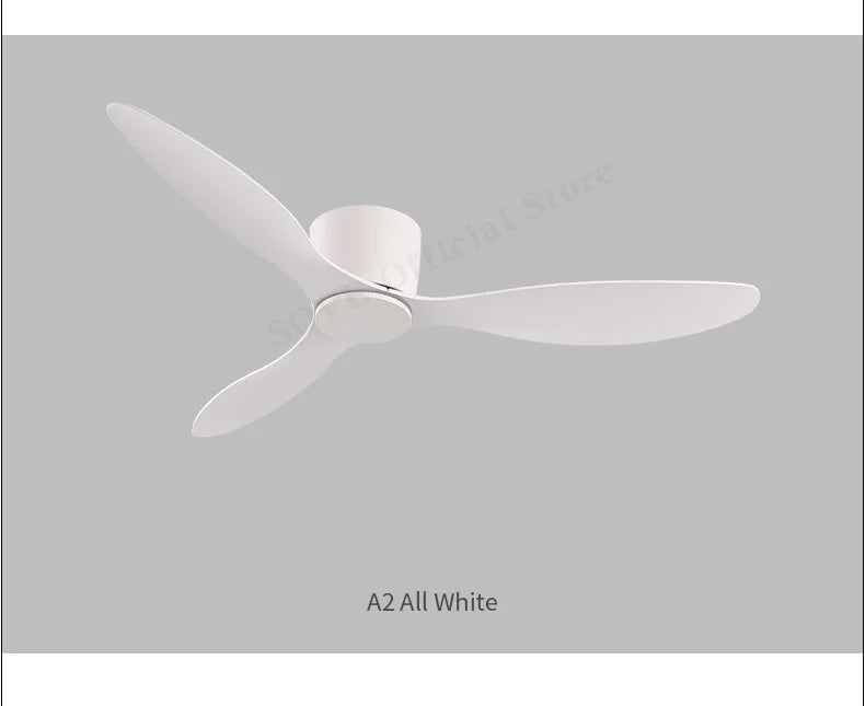Low Profile White Ceiling Fan