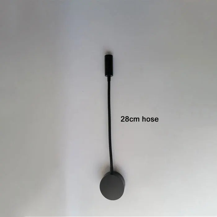 L40cm Long gooseneck 3W Led Wall Light Bedside Led Wall Lighting Black