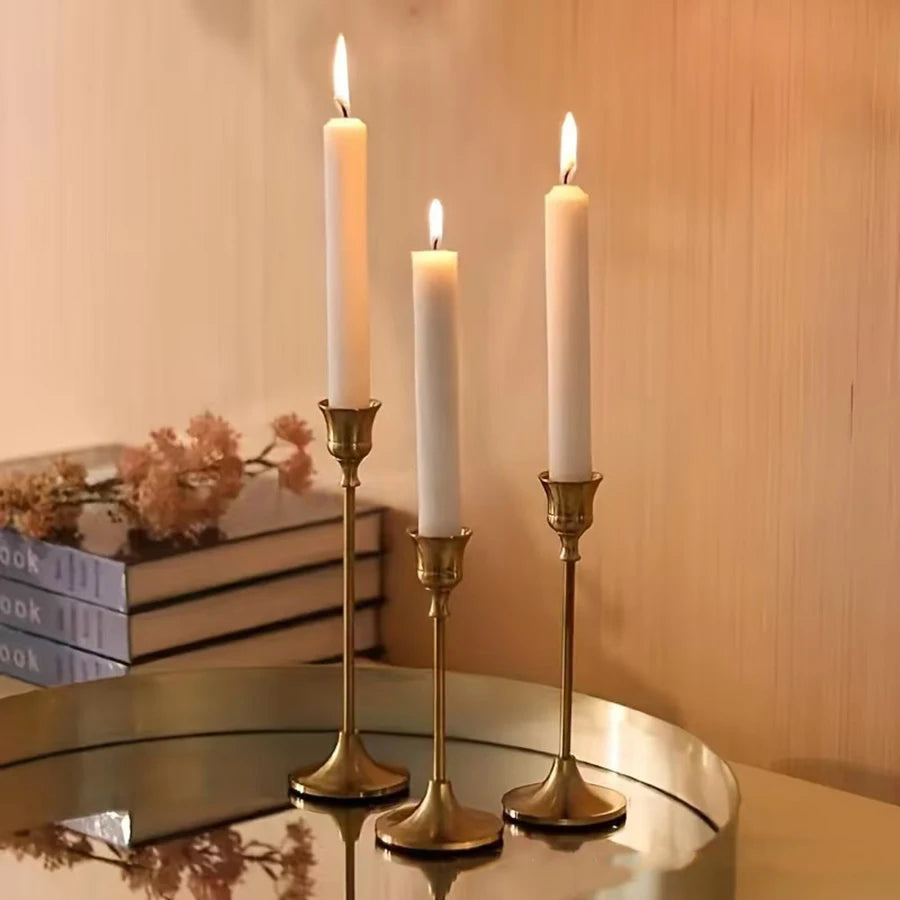 Set of 3 Vintage Metal and Aluminum Tabletop Decor