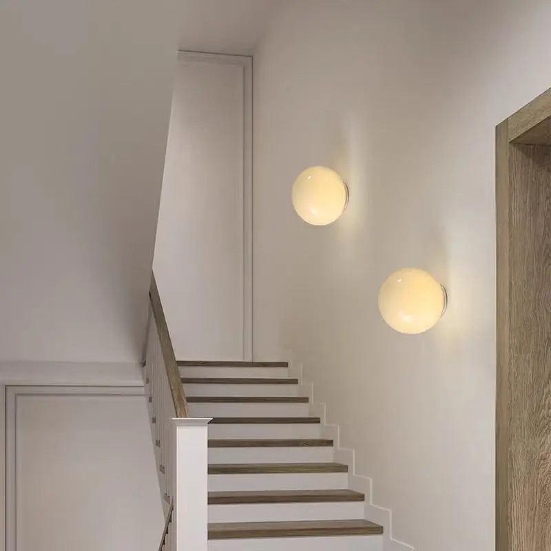 Glass Globe Wall Lamp
