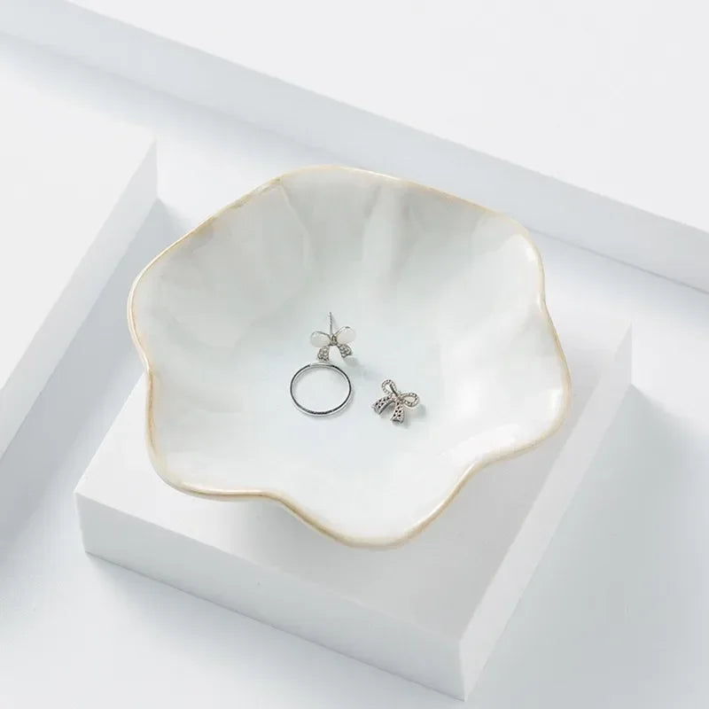 Ceramic Lotus Jewelry Dish