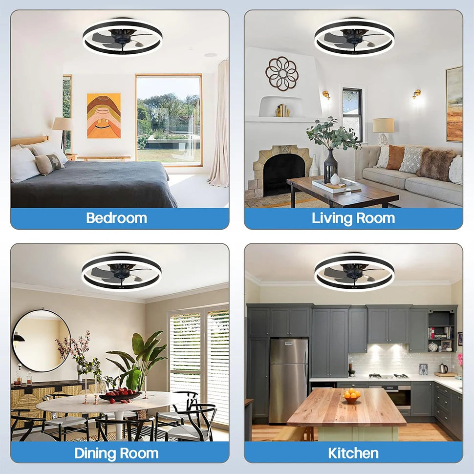 Silent Dimmable LED Ceiling Fan
