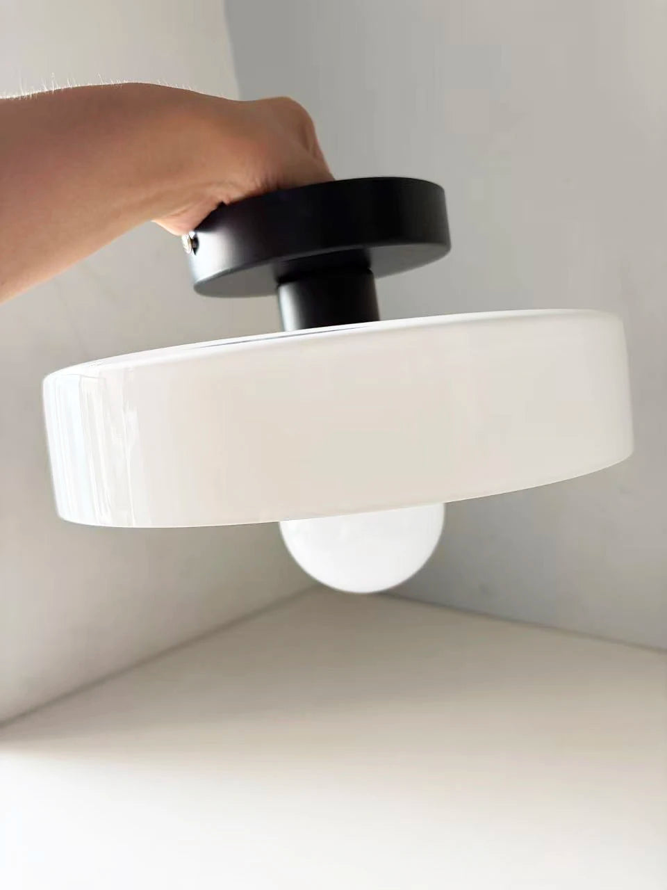 Nordic Vintage Glass Globe Ceiling Light