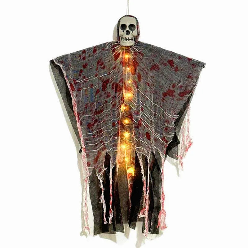 Hanging Bloody Skull with LED Light