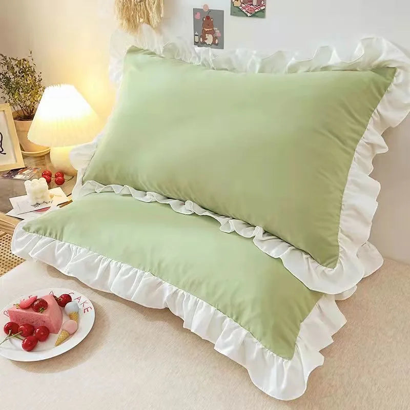 Princess Pillowcases With Ruffles Multiple Sizes Pillow Cover Comfortable