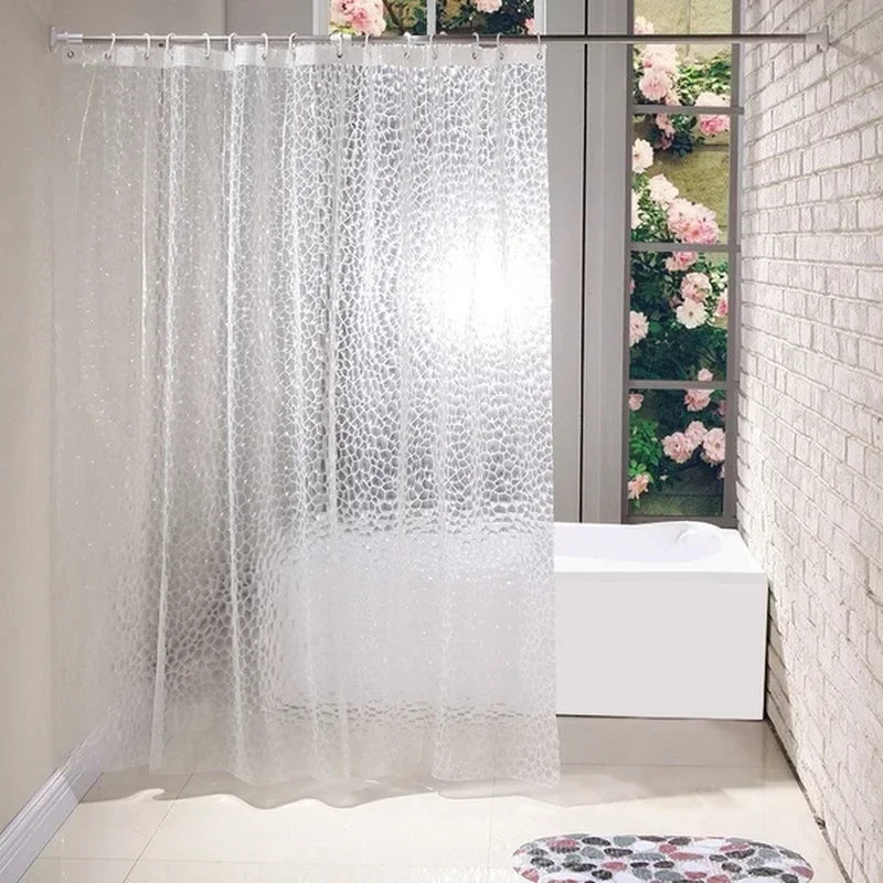 3D Water Cube Shower Curtain