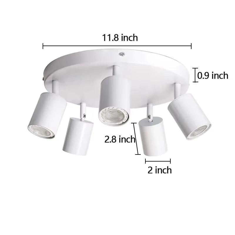Dimmable Led GU10 Spotlight Clothing Store Background Wall Spotlight 7w