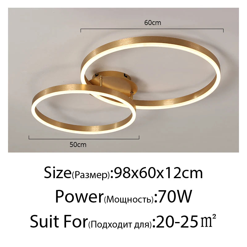 Nordic Multi Ring Circle Chandelier
