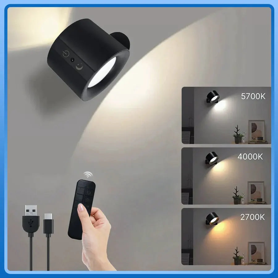Magnetic Double Head Rechargeable Spotlight