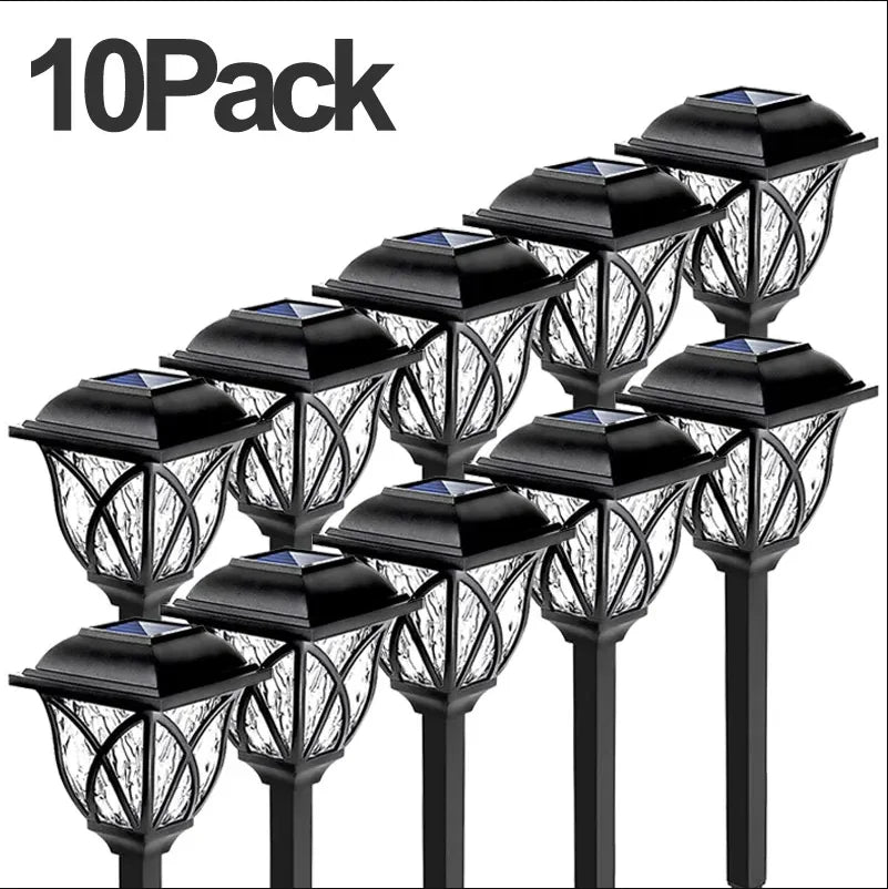 1-10 Pack Solar Yard Lights Bright Lawn Lights Outdoor Waterproof Led