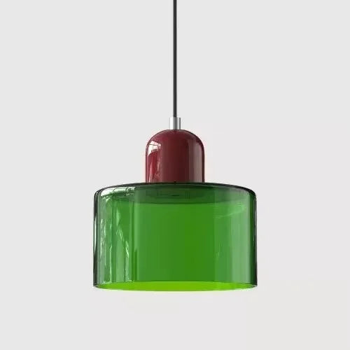 Vintage Stained Glass Chandelier for Bedside and Dining