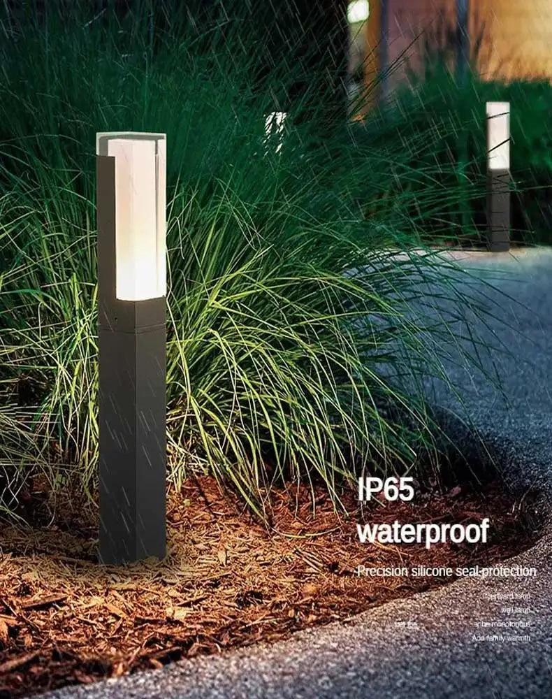Outdoor LED Waterproof Garden Column Light Minimalist Design for