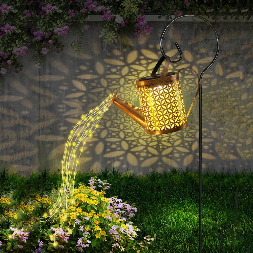 1PC Iron Solar Lantern Outdoor, Solar-Powered Garden Light