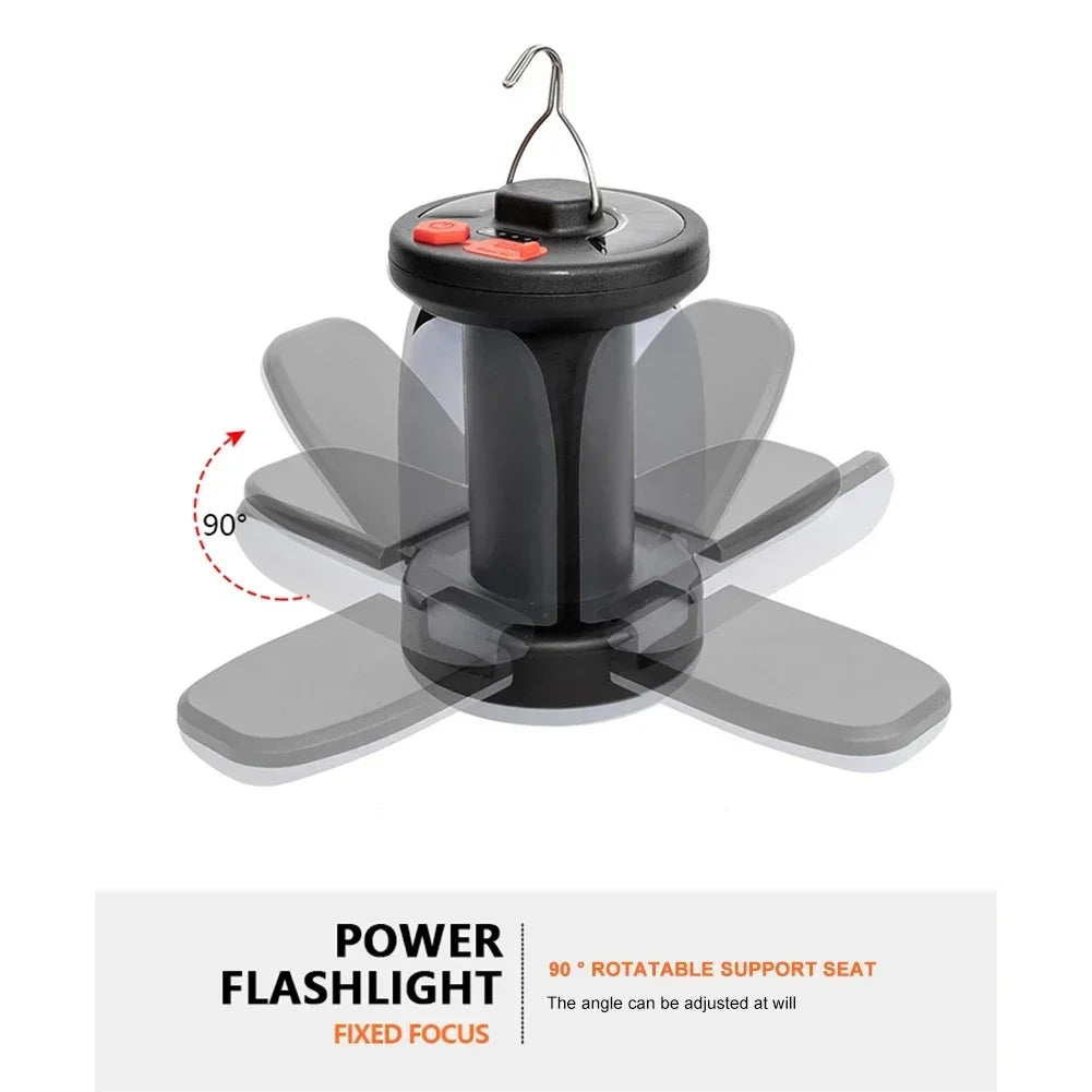 Outdoor Lighting LED Leaf Camping Lamp Hung Emergency Solar USB