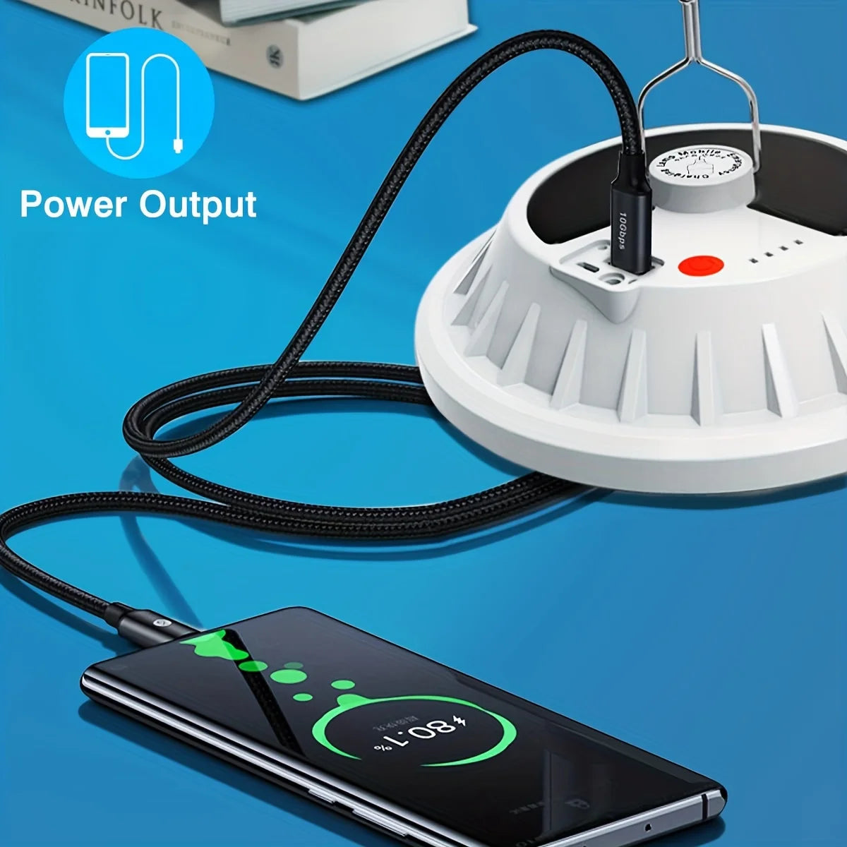 Outdoor Lighting LED Leaf Camping Lamp Hung Emergency Solar USB
