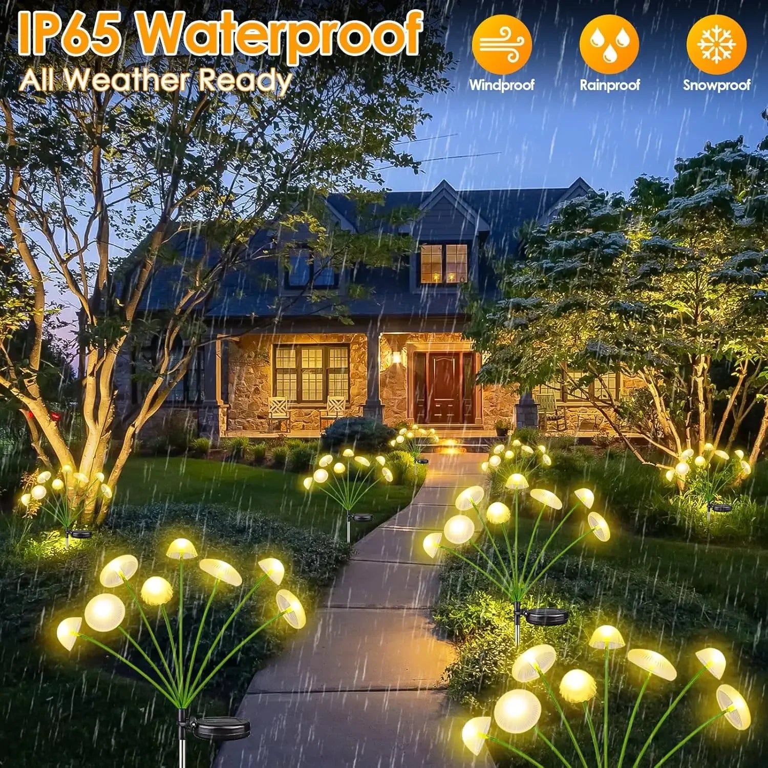 Solar Mushroom Garden Lights