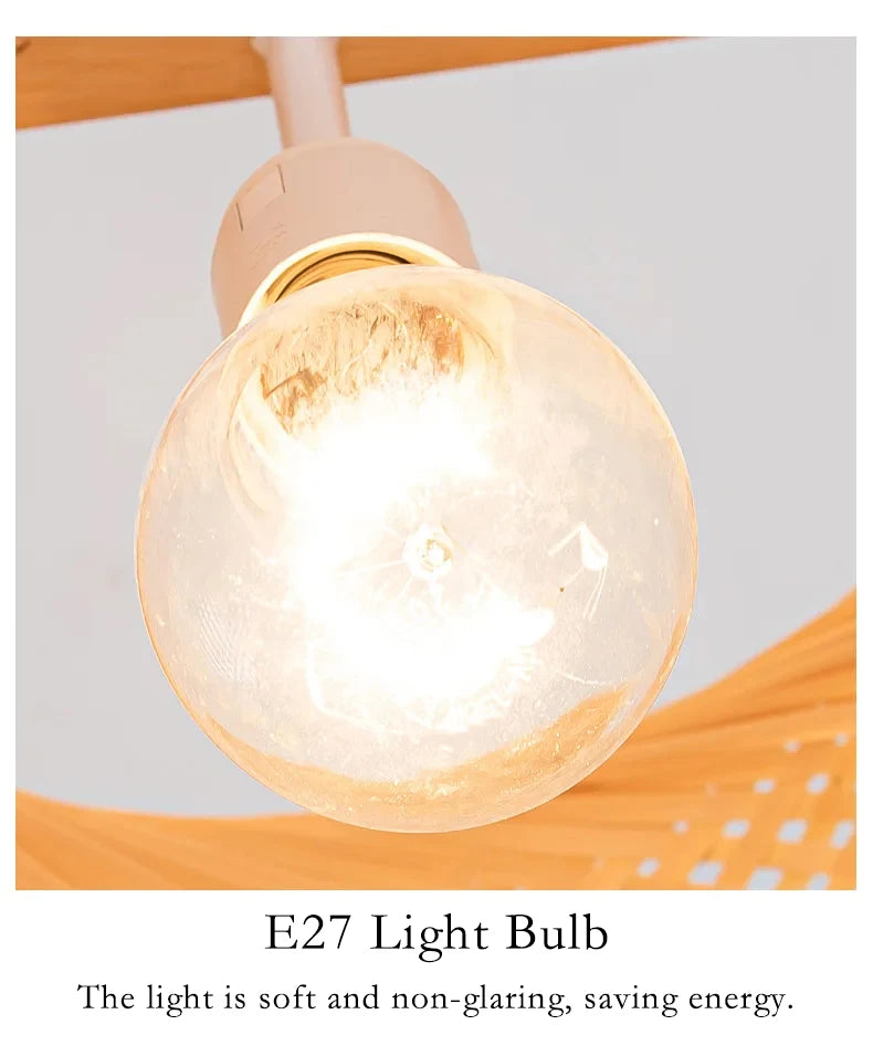 Hand Woven Bamboo Pendant Light